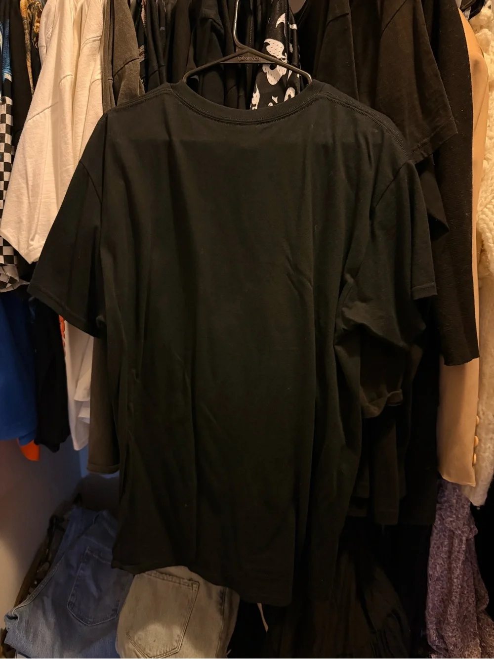 Signature Black Tee with Green and Teal Drip Graphic - Picture 3 of 3